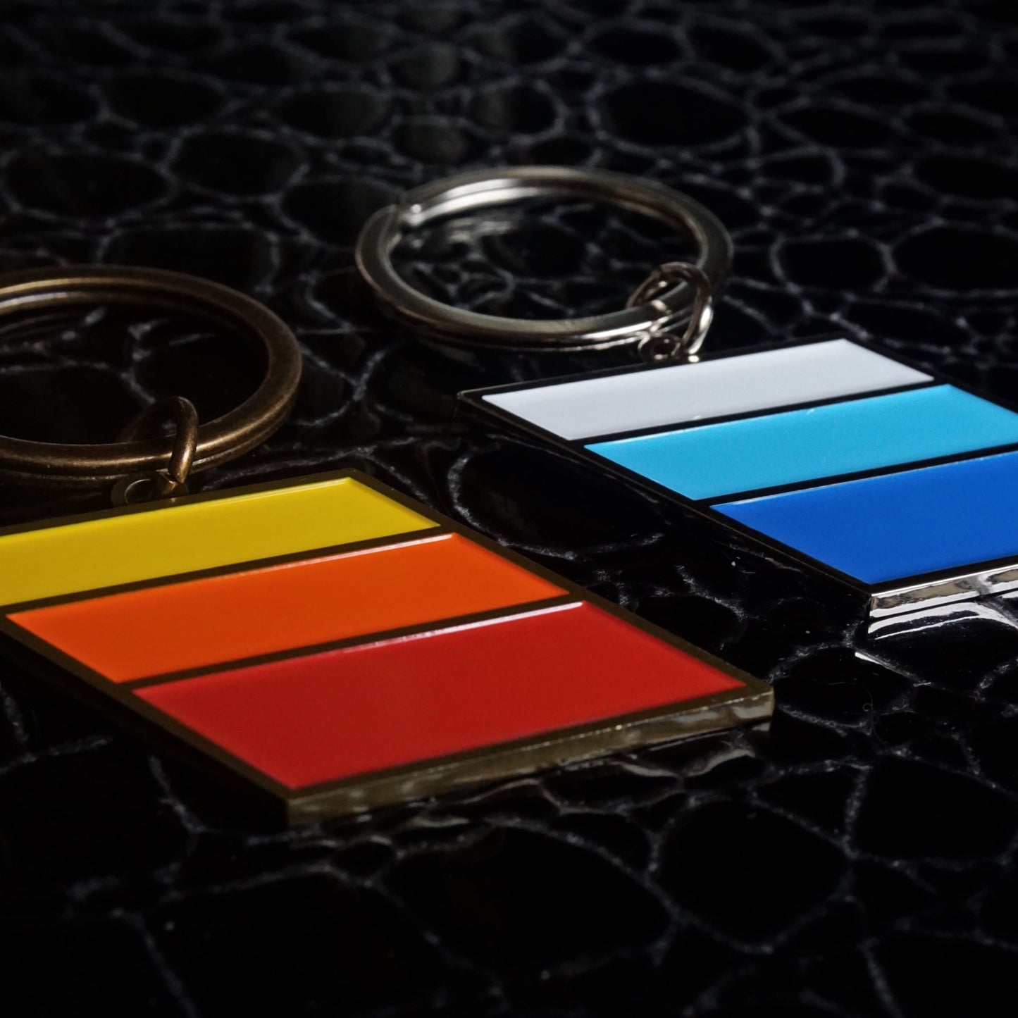 TRD Retro Stripes Keychain Emblems for Toyota