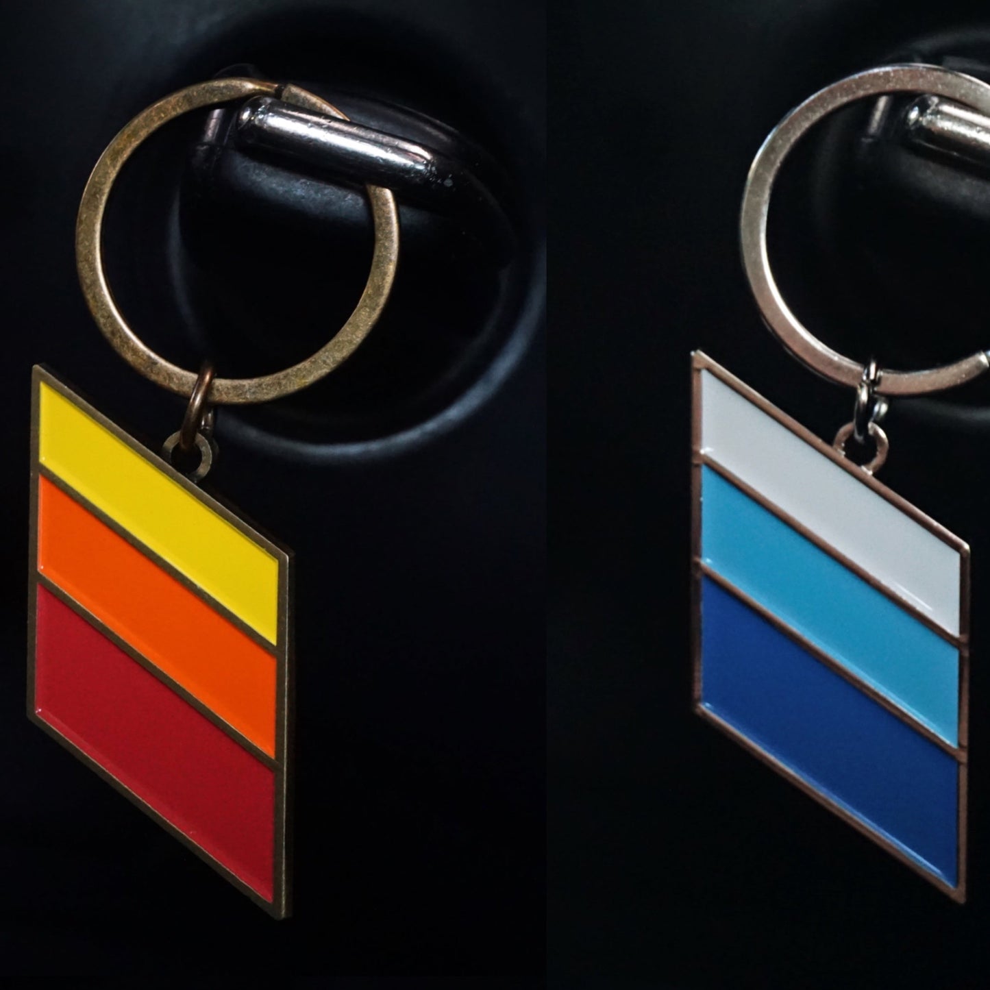 TRD Retro Stripes Keychain Emblems for Toyota