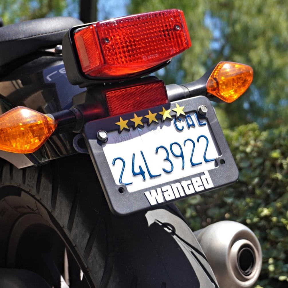 gta wanted level motorcycle license plate frame