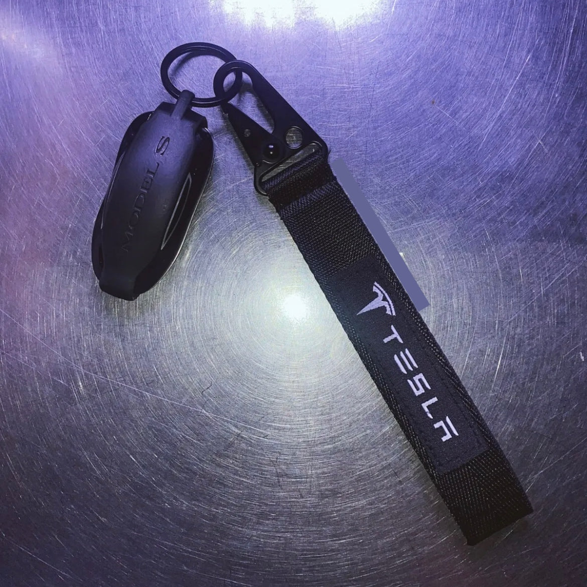 Tesla Keychain Lanyard Metal Clip-On Accessory