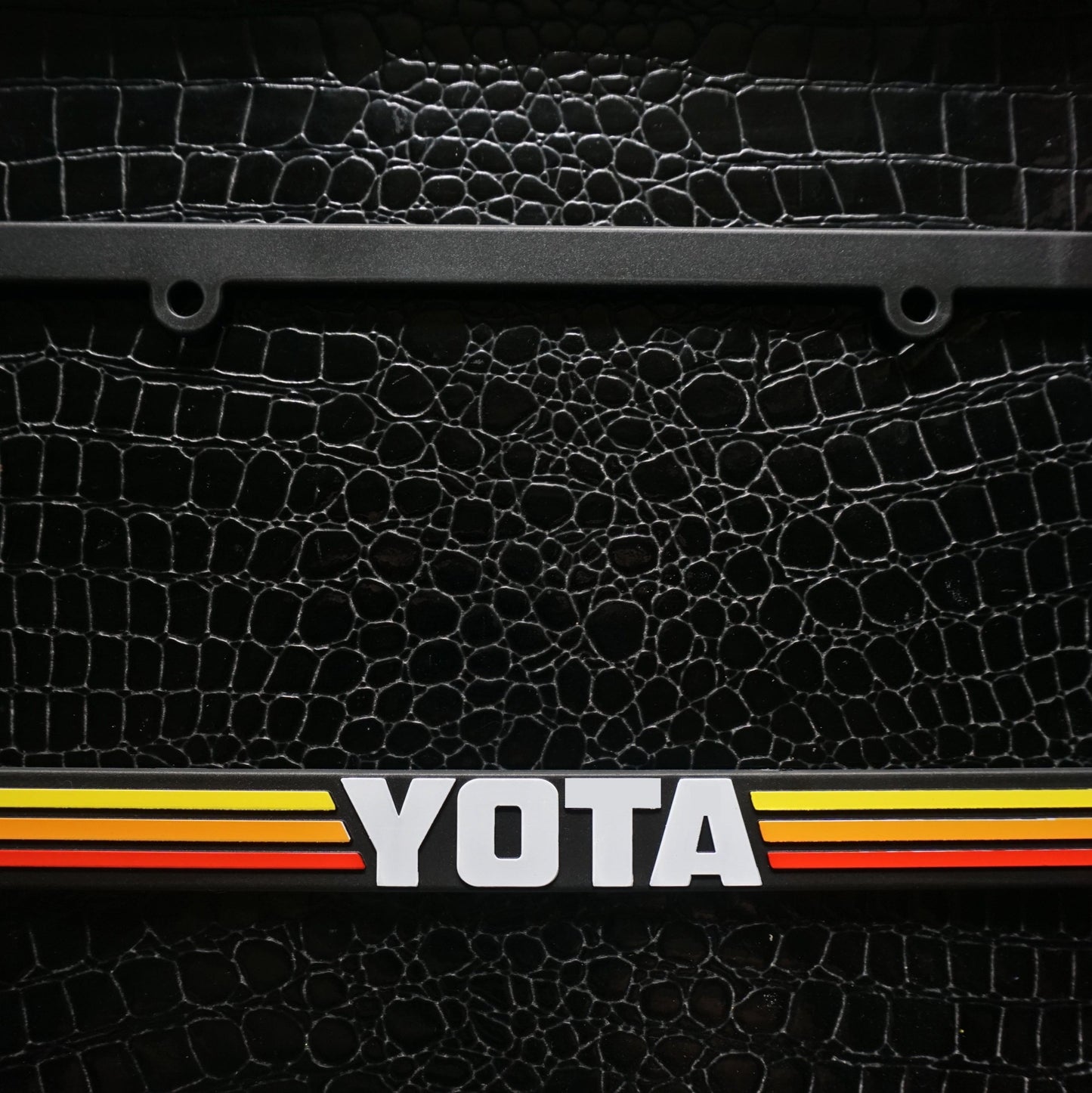 Yota TRD style Retro Stripes License Plate Frame for Toyota