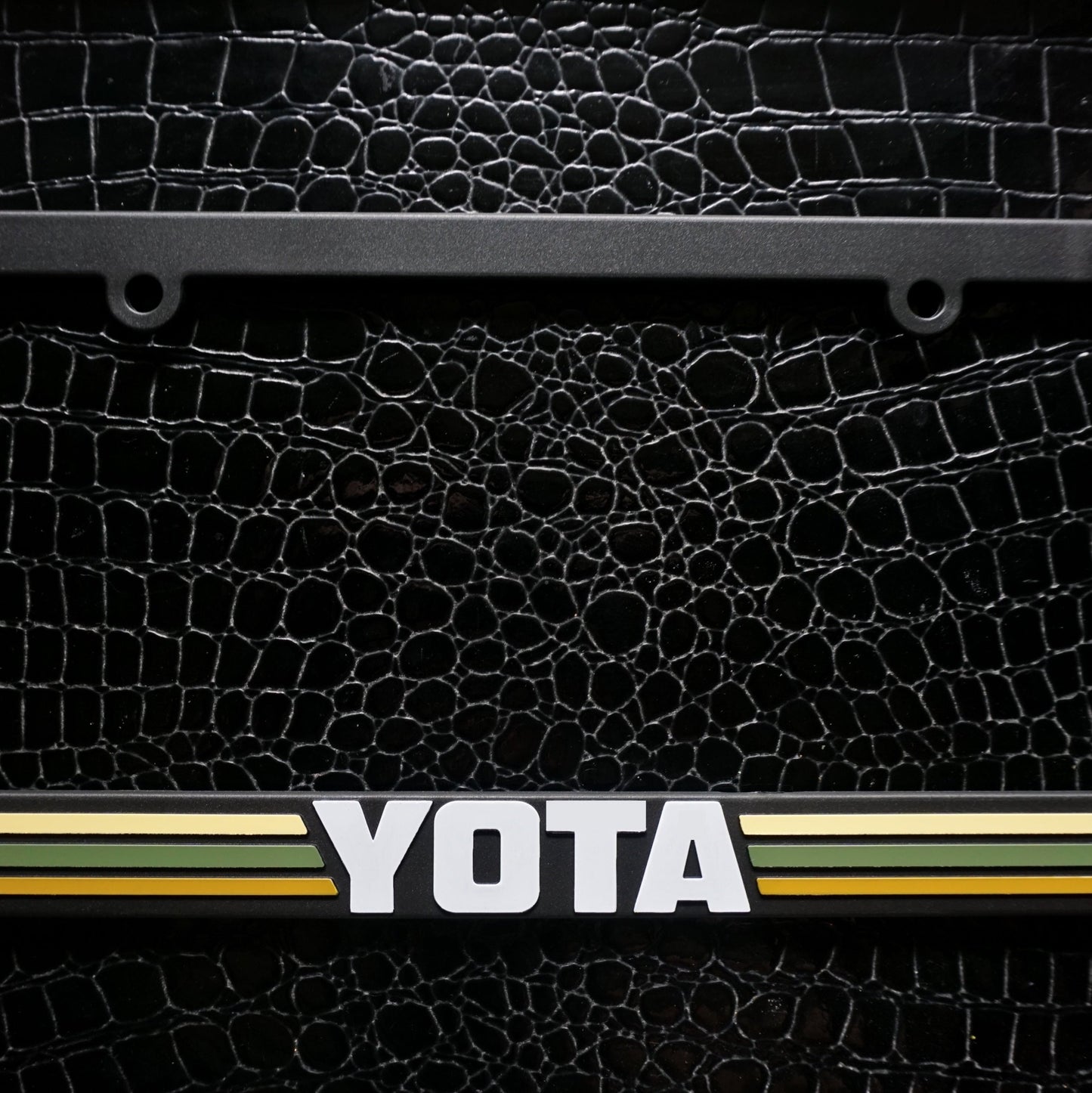 Yota TRD style Retro Stripes License Plate Frame for Toyota