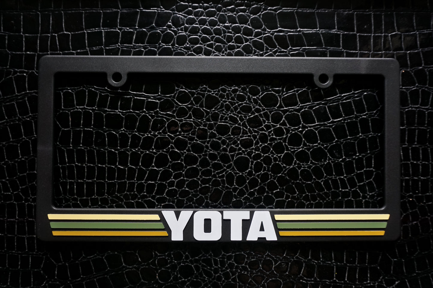 Yota TRD style Retro Stripes License Plate Frame for Toyota