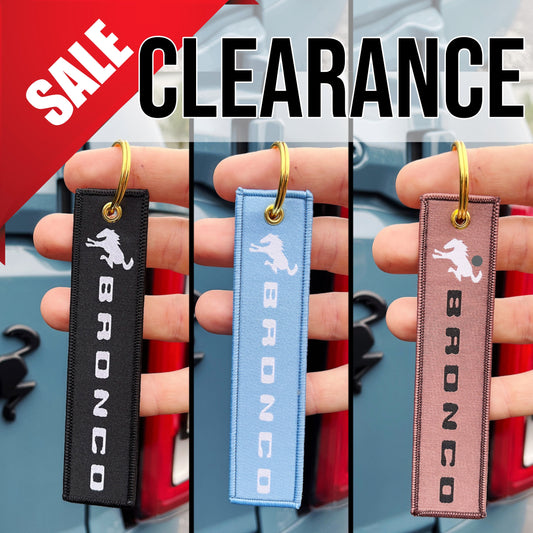 Bronco Jet Tag Keychains