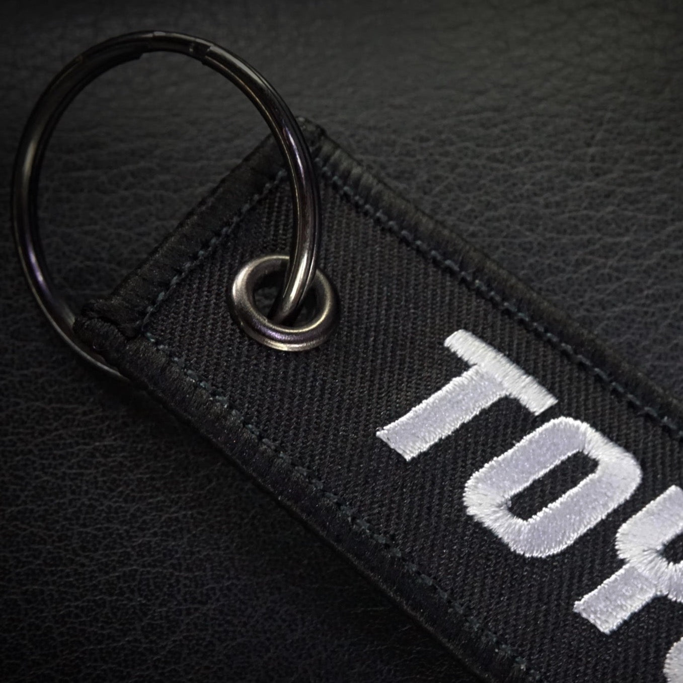 Blue Scheme Retro Stripes Keychain for Toyota, Embroidered