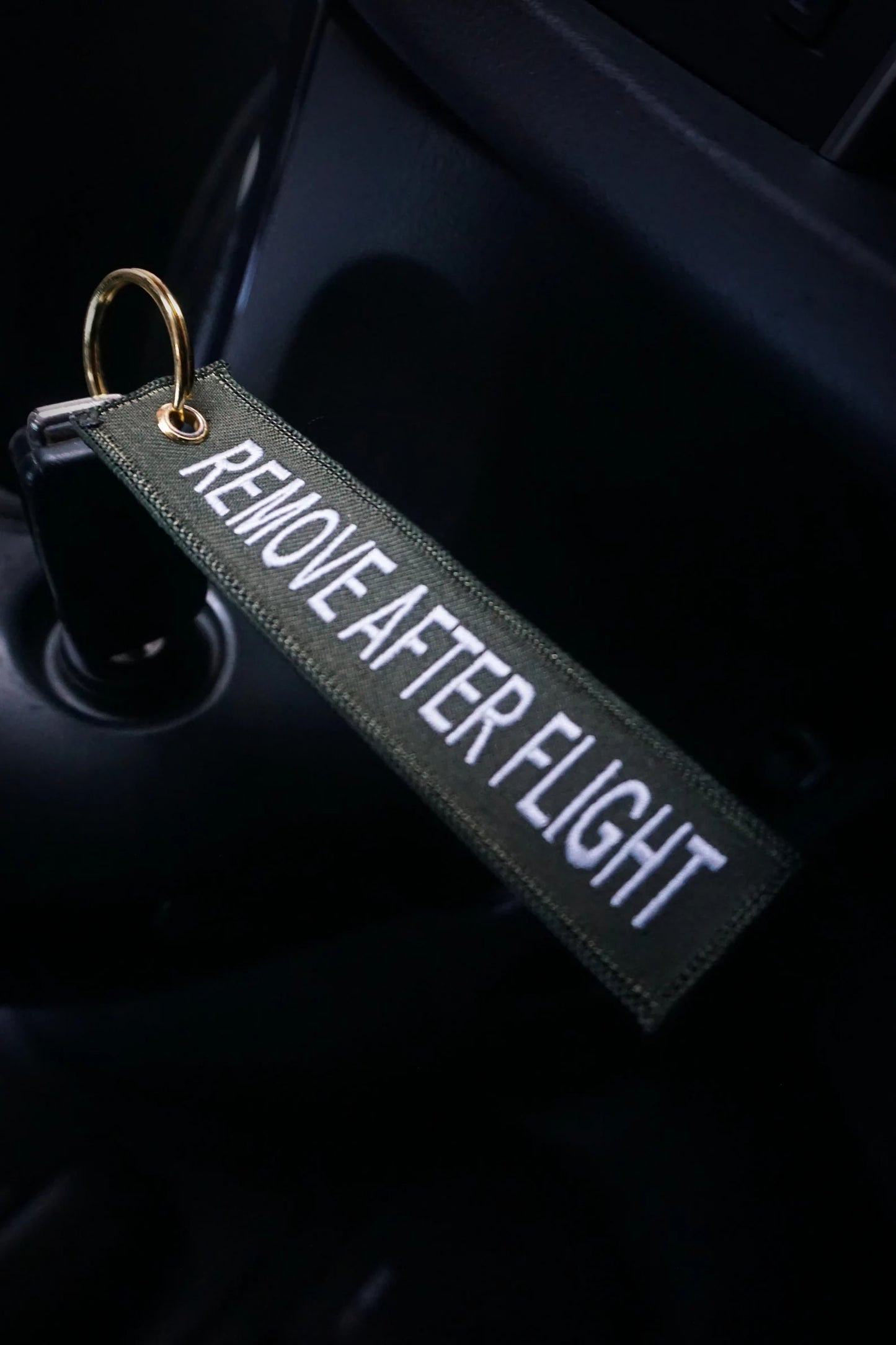 Remove After Flight Jet Tag Keychains